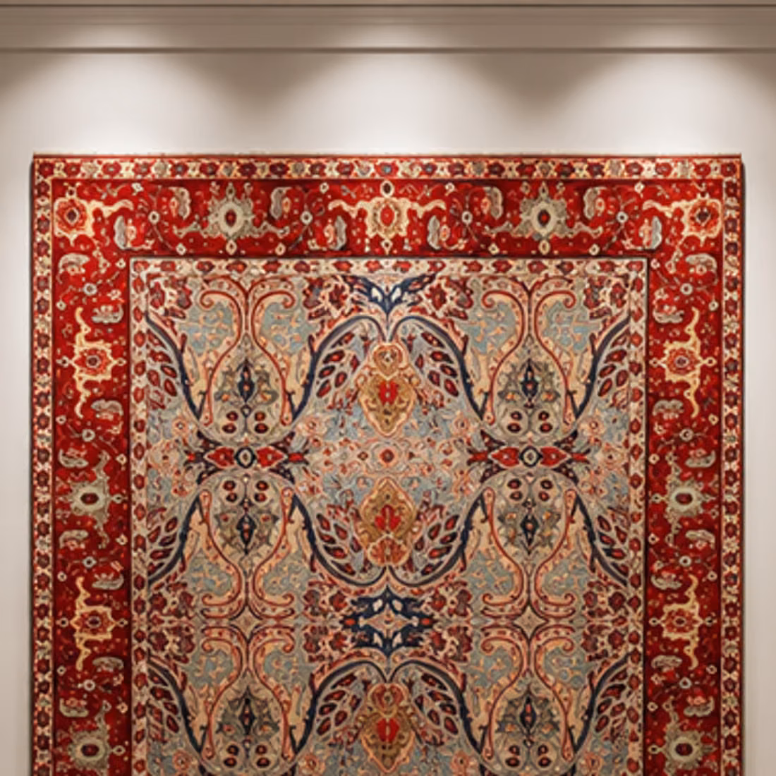 Amber Fort Medallion Rug, full piece