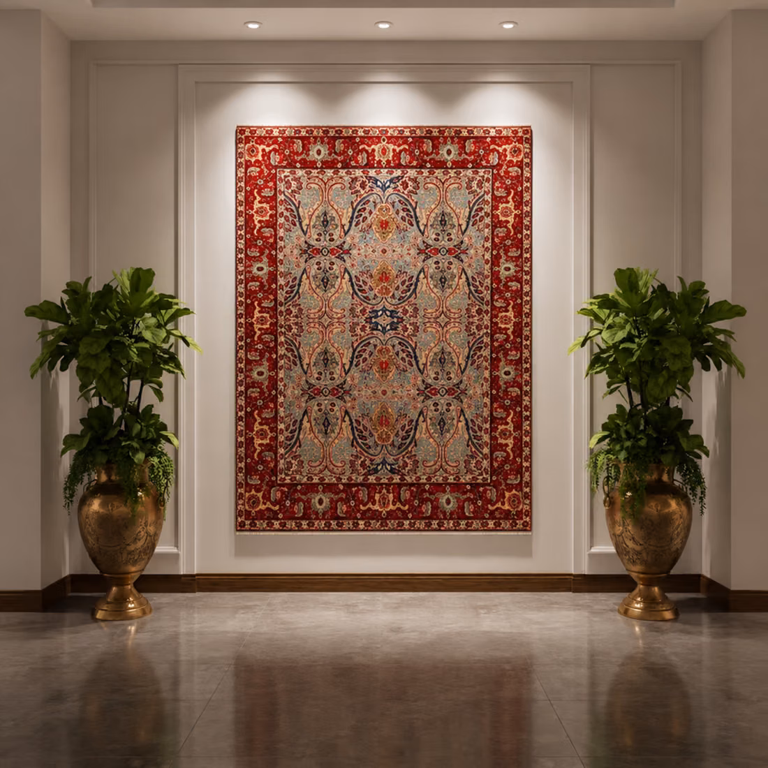 Kashan Heritage Wool Carpet, full piece
