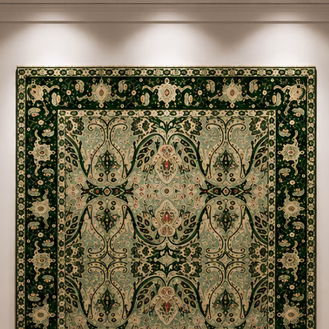 Kutch Mirror Diamond Rug, full piece