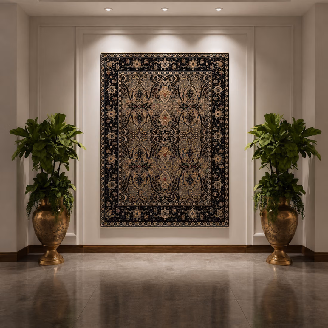 Varanasi Rosewood Carpet, full piece
